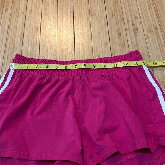 Adidas size S shorts. Pink with white trim. - Picture 3 of 7